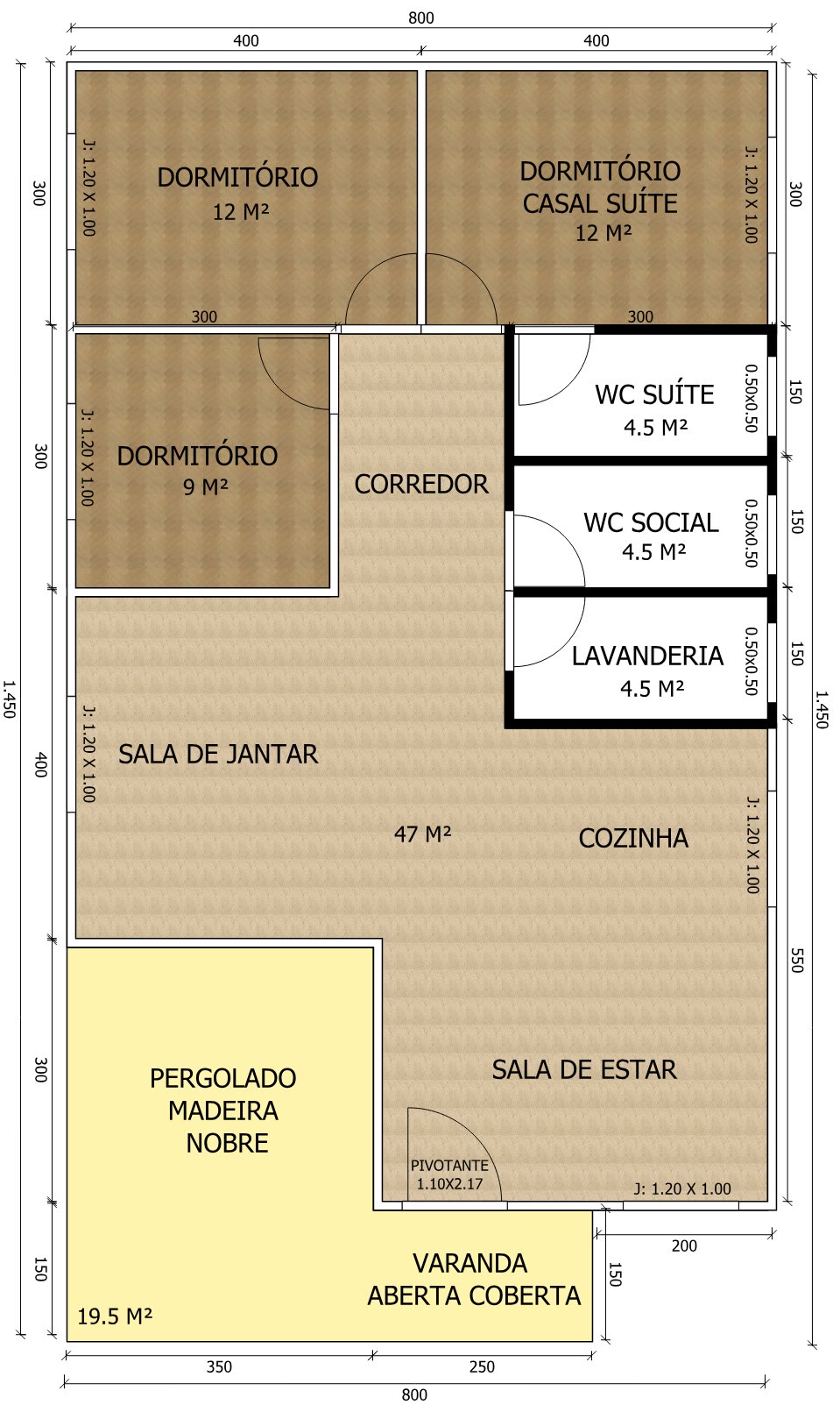 Planta baixa do Casa Santiago